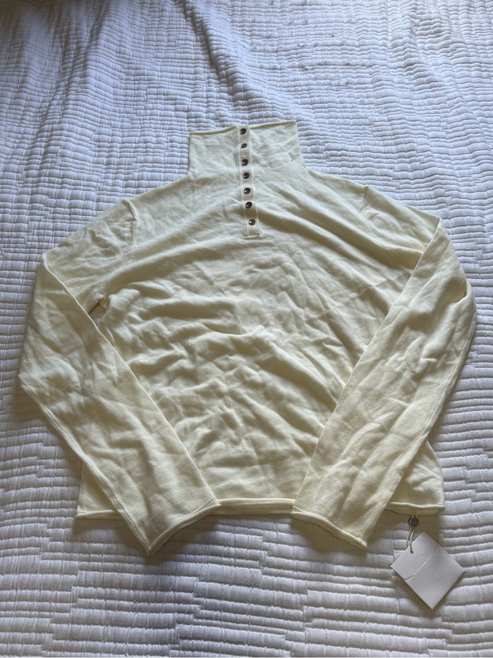 Insis - Merino Wool Two-way Collar Top - Picture 4 of 4